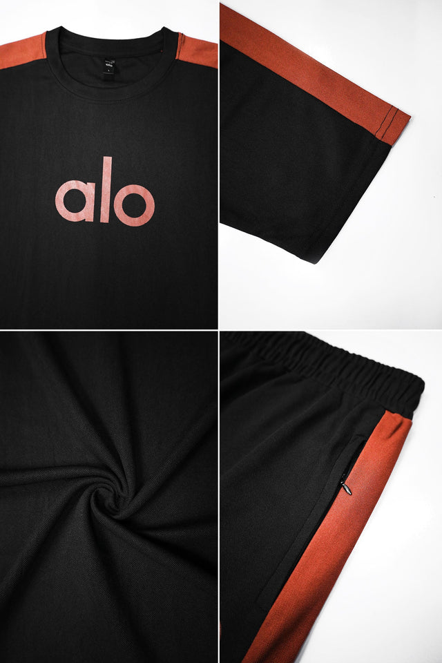 Alo Trendy Side Panel Stripe Men's Tracksuit