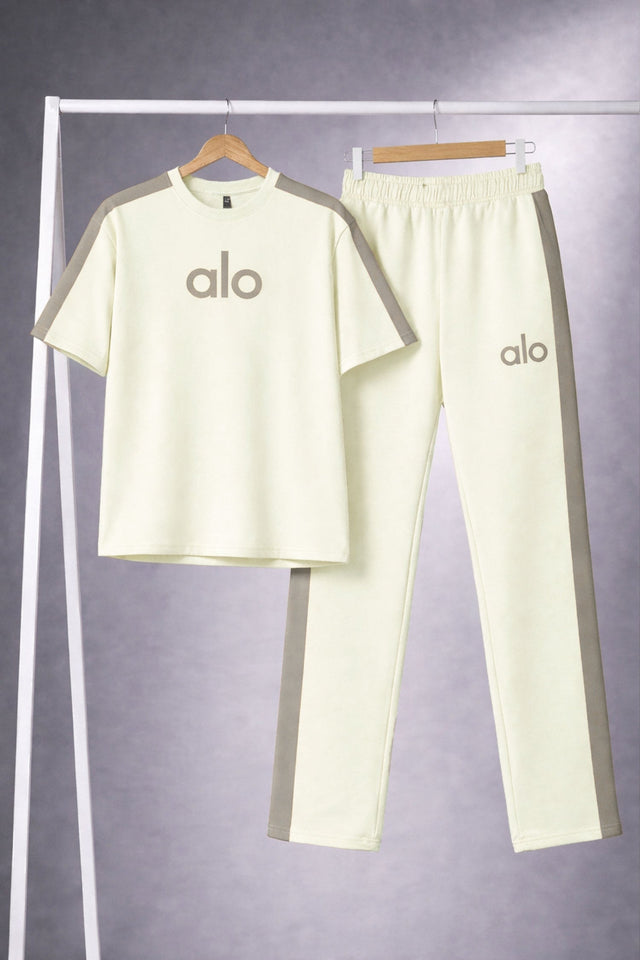 Alo Trendy Side Panel Stripe Men's Tracksuit