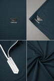 Armni Breathable Gym & Sport Top Imp Dry-Fit Polo In Dark Navy